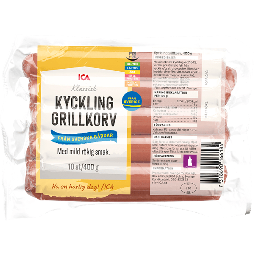 Erbjudanden på Kycklinggrillkorv från ICA Kvantum för 15 kr