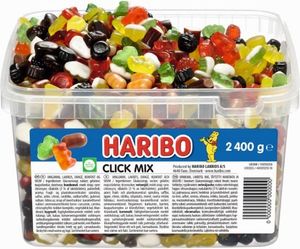 Haribo Click Mix 2,4 kg i plastbøtte