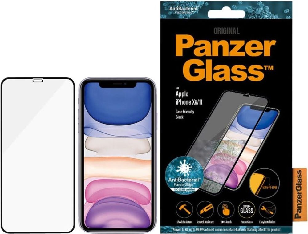 Tilbud på PanzerGlass™ | Skærmbeskyttelse - Ultra-Wide Fit | Apple iPhone XR/Iphone 11 fra ComputerSalg til 158 kr.