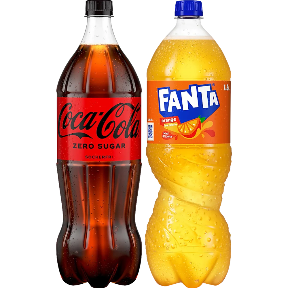 Erbjudanden på Läsk (Coca-Cola/Fanta/Sprite) från Coop X:-TRA för 25 kr