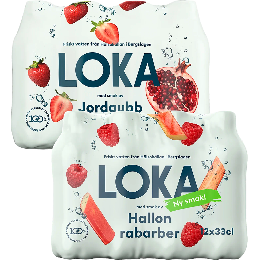 Erbjudanden på Kolsyrat vatten 12-pack (Loka) från Coop X:-TRA för 34,90 kr