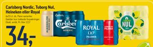 Carlsberg Nordic, Tuborg Nul, Heineken eller Royal