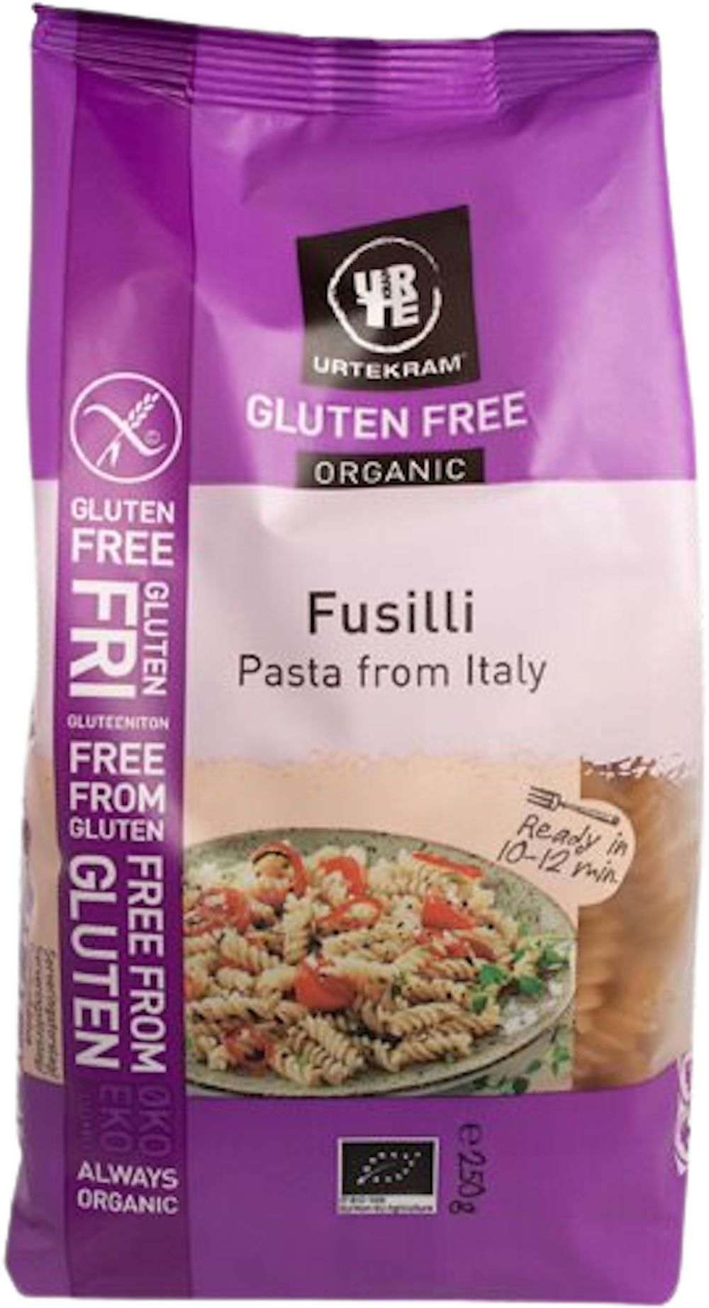 Tilbud på Fusilli Glutenfri Øko (Urtekram) fra Helsam til 18,95 kr.