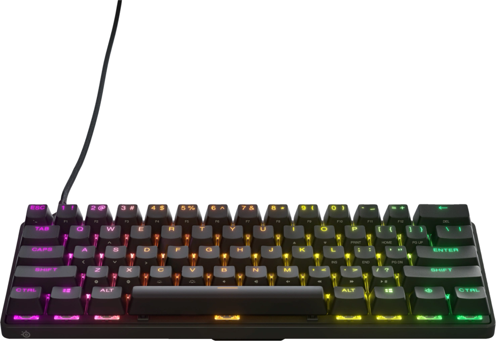 Tilbud på SteelSeries Apex Pro Mini gaming tastatur fra Elgiganten til 899 kr.