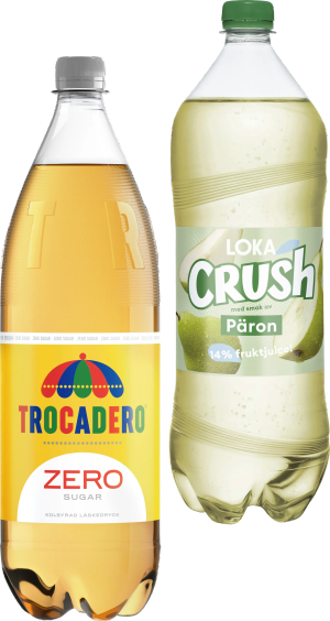 Läsk (Trocadero, Loka Crush, Cuba Cola, Champis)