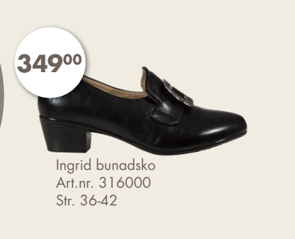 Tilbud på Ingrid bunadsko fra Spar Kjøp til 349 kr