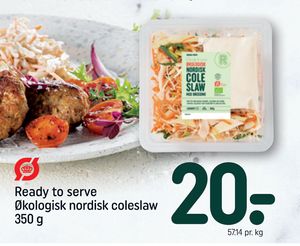 Ready to serve Økologisk nordisk coleslaw 350 g