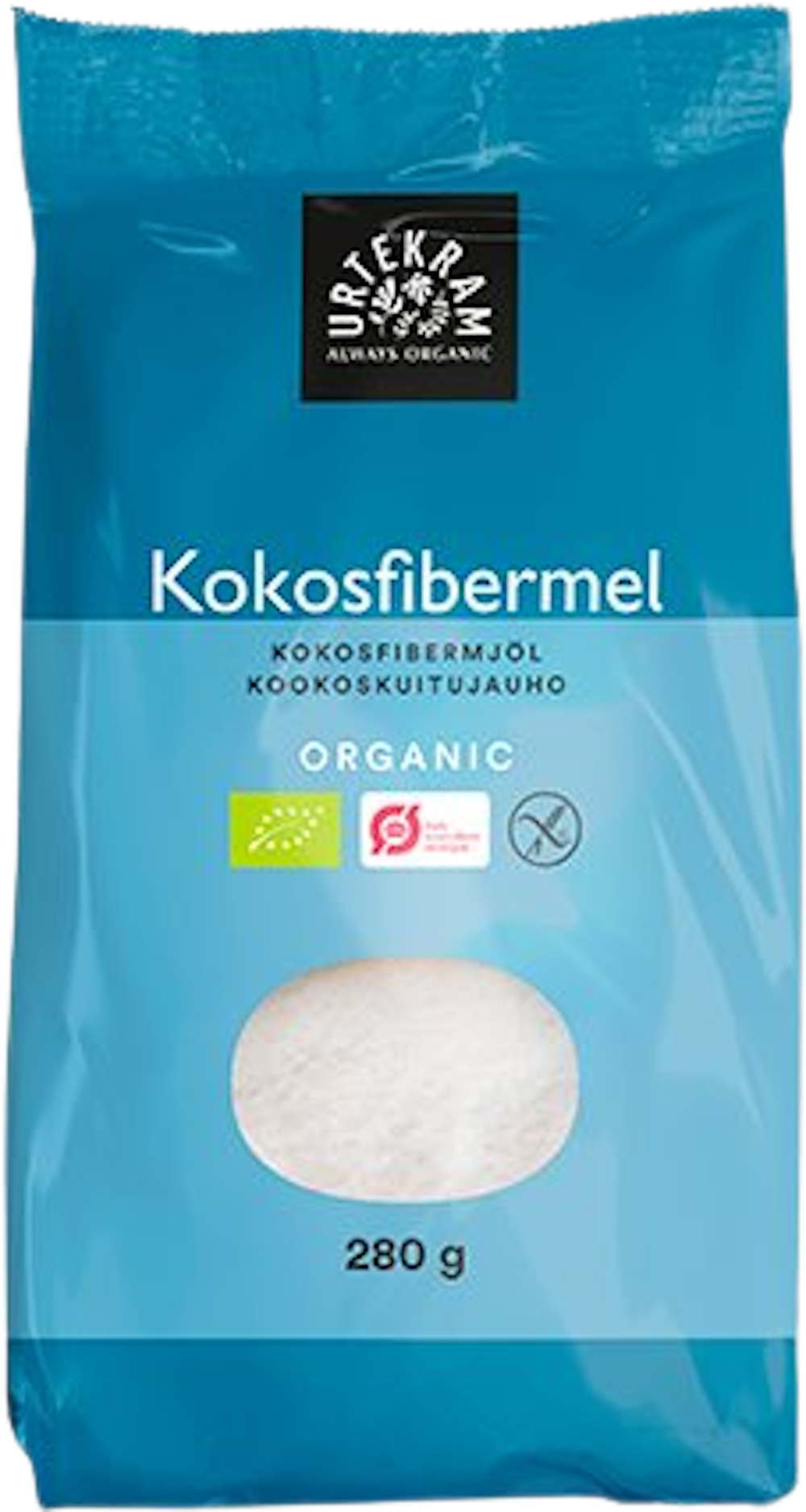 Tilbud på Kokosfibermel Øko (Urtekram) fra Helsam til 23,95 kr.