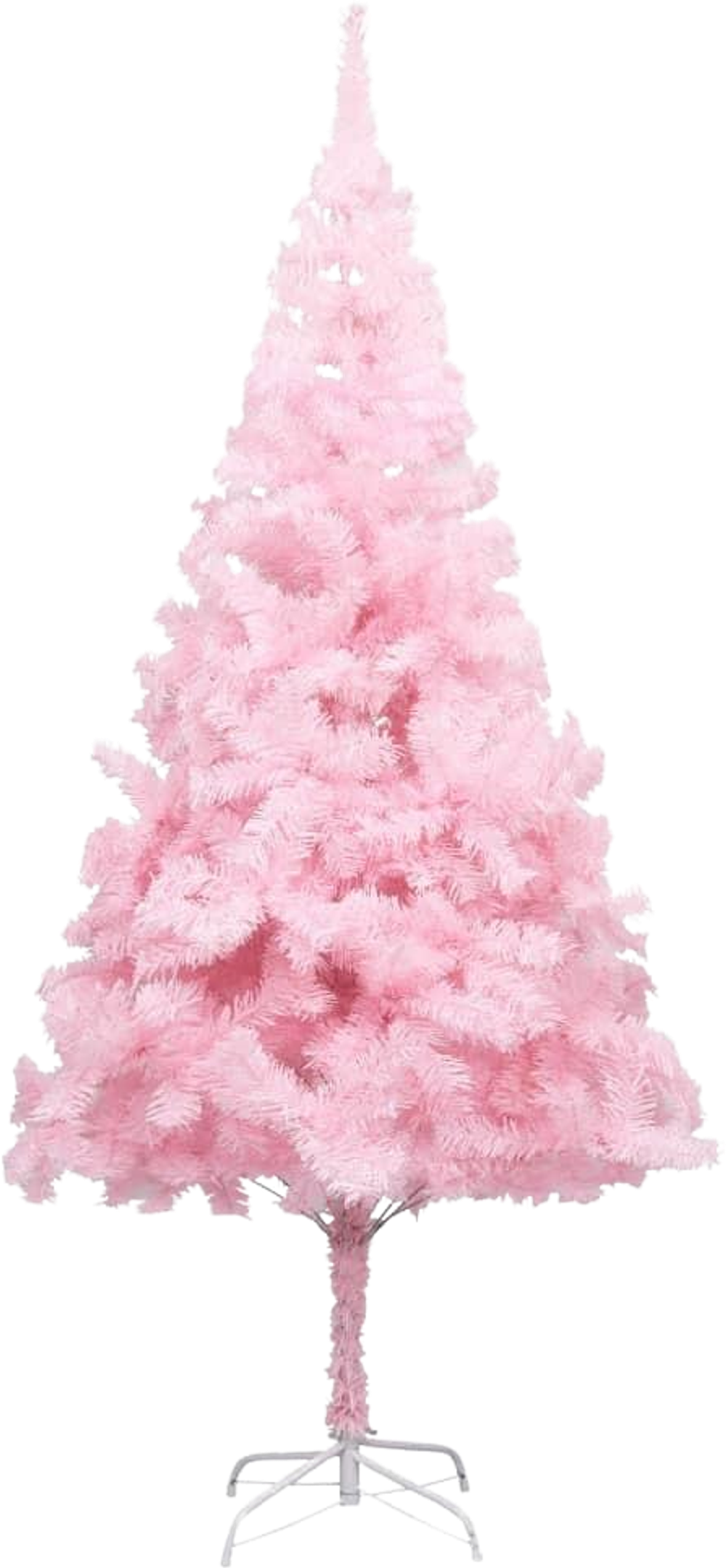 Tilbud på Kunstigt juletræ med fod 180 cm PVC pink fra Boligcenter.dk til 322 kr.