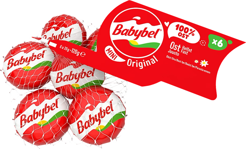 Erbjudanden på Mini Babybel 6-pack från Coop X:-TRA för 19,90 kr