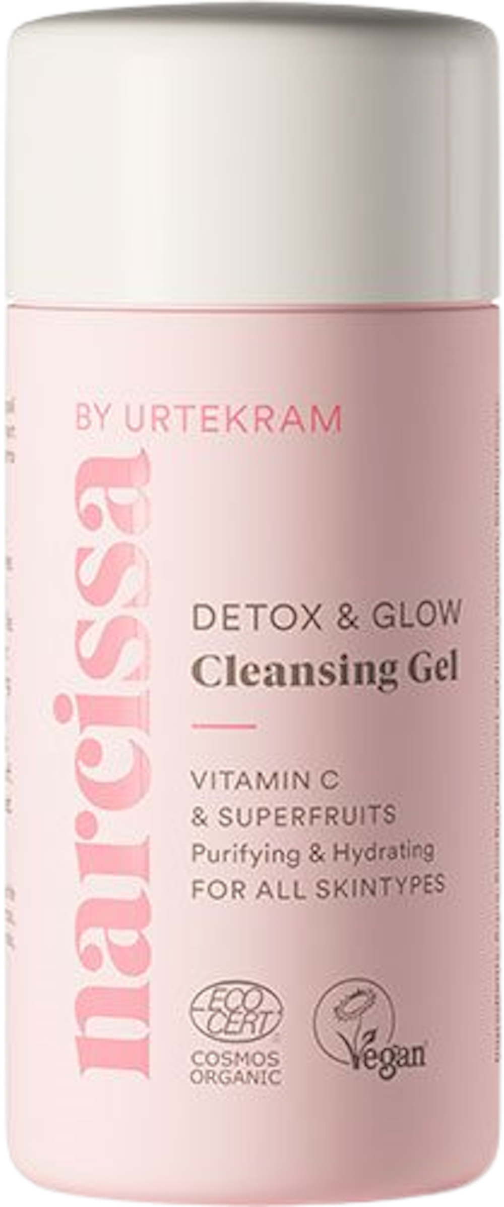 Tilbud på Detox & Glow Cleansing Gel (Narcissa By Urtekram) fra Helsam til 95,95 kr.