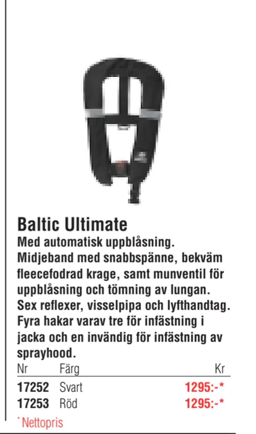 Erbjudanden på Baltic Ultimate från Erlandsons Brygga för 1 295 kr