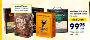 San Tiago, Grill Wine eller Game of Africa