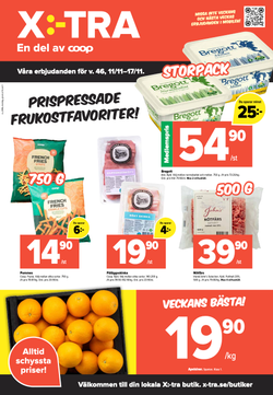 Coop X:-TRA Våra priser för v. 46, 11/11–17/11.