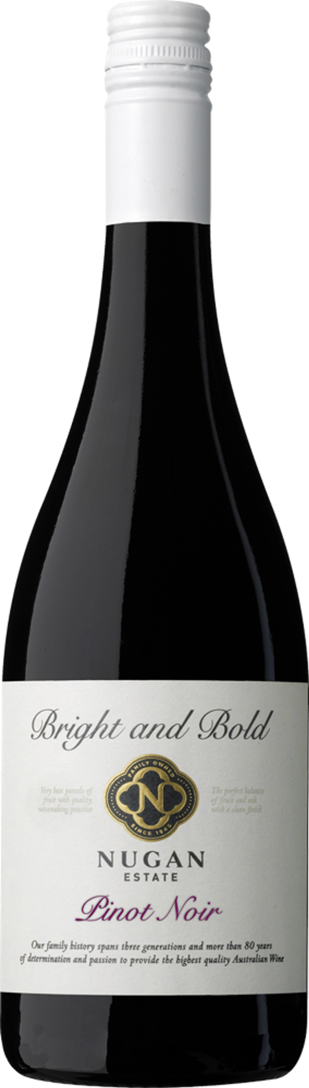 Tilbud på Nugan Bright and Bold Pinot Noir fra MENY Vin til 59,95 kr.