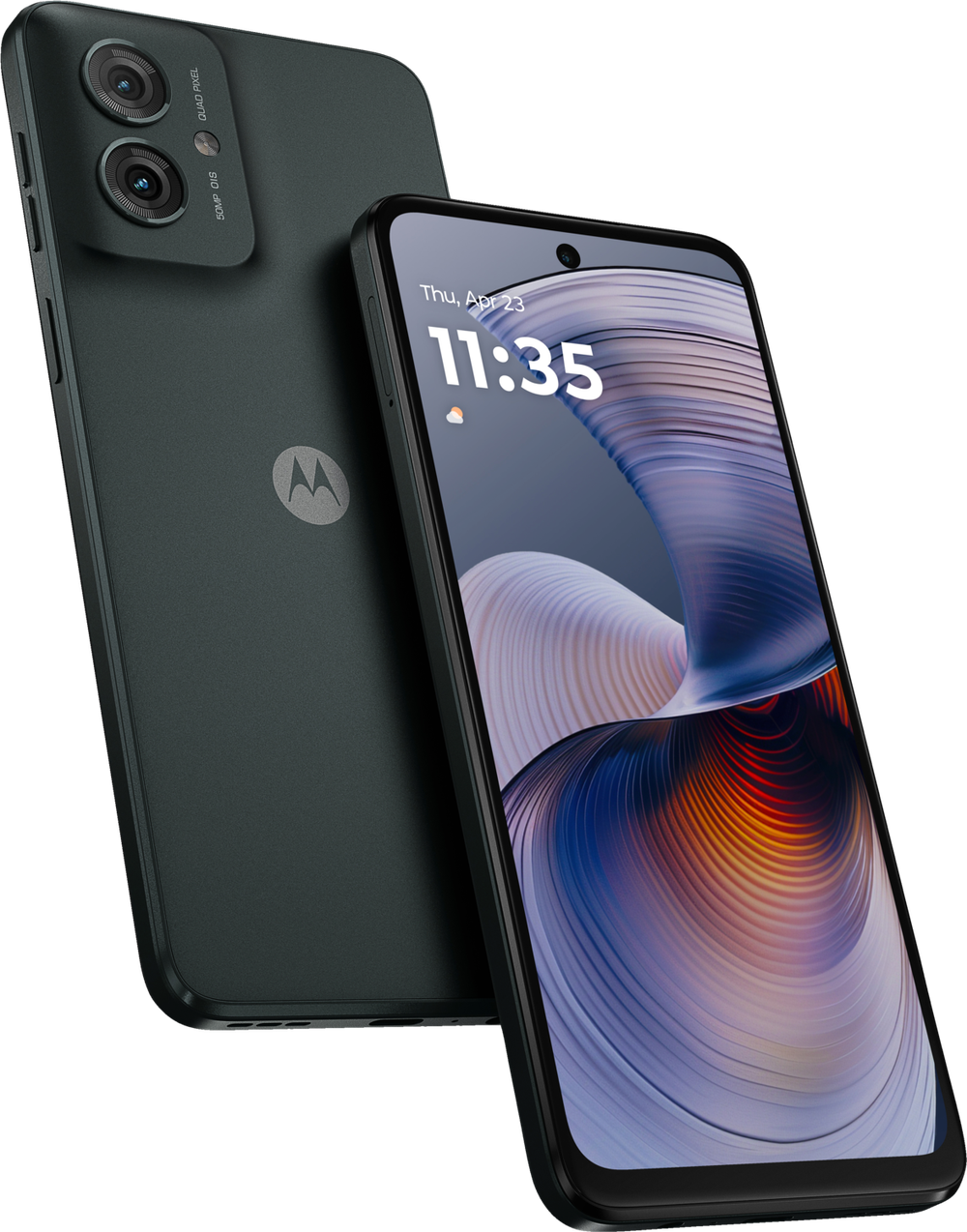 Tilbud på Motorola G55 smartphone 5G 8/256 (skovgrå) fra Elgiganten til 1.599 kr.