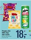 Pringles eller KiMs chips eller snacks