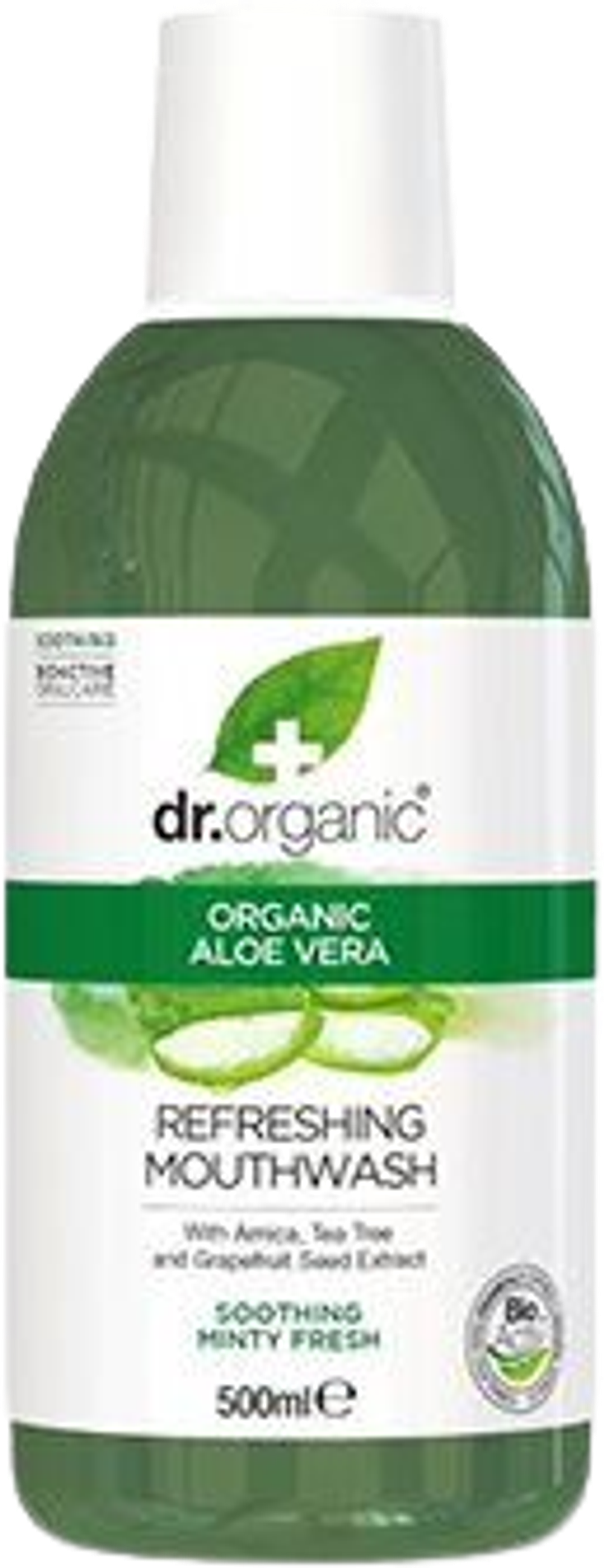 Tilbud på Mundskyl Aloe Vera (Dr. Organic) fra Helsam til 64 kr.