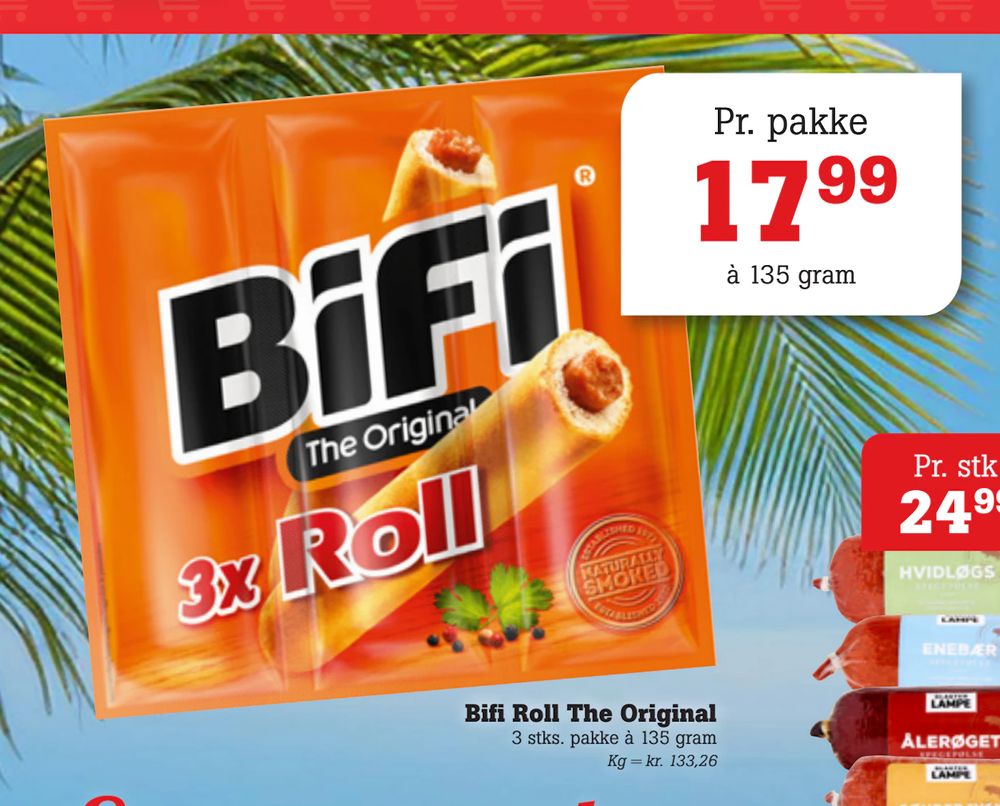 Tilbud på Bifi Roll The Original fra Poetzsch Padborg til 17,99 kr.