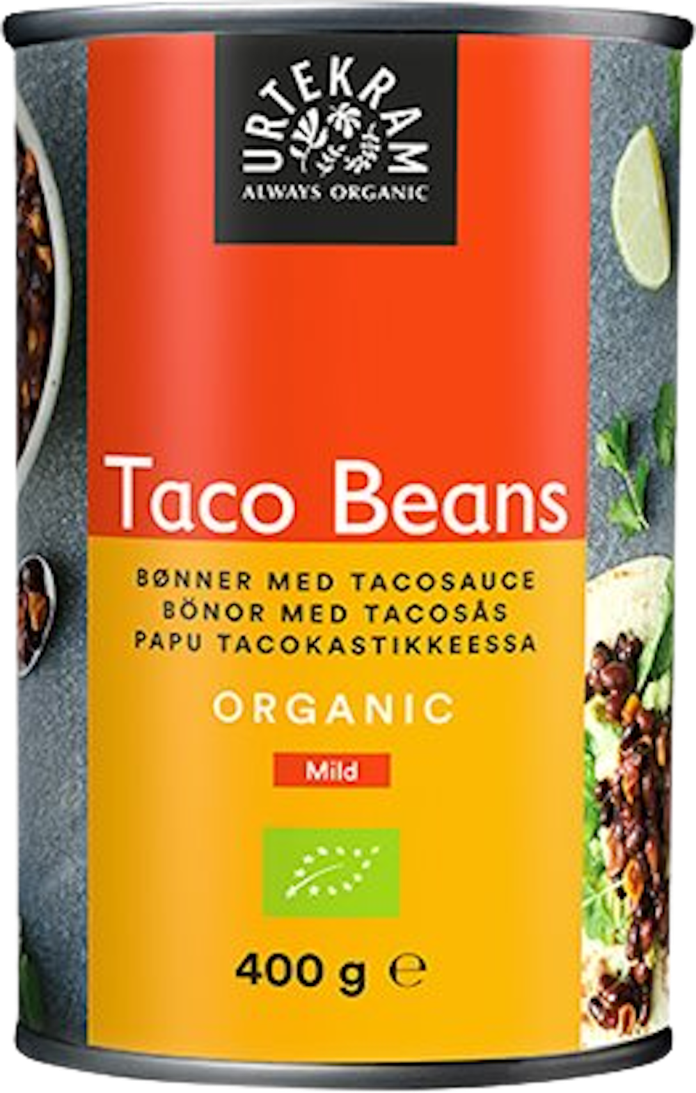 Tilbud på Taco Beans Øko (Urtekram) fra Helsam til 24,95 kr.