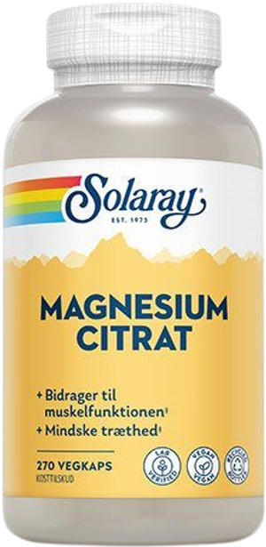 Magnesium Citrat, 270 stk (Solaray)