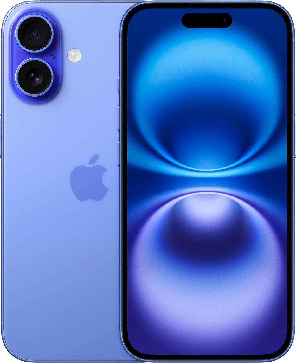 Tilbud på iPhone 16 – 5G smartphone 128GB (ultramarine) fra Elgiganten til 5.799 kr.