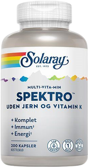 Spektro Multi-Vita-Min uden jern og vit. K. (Solaray)