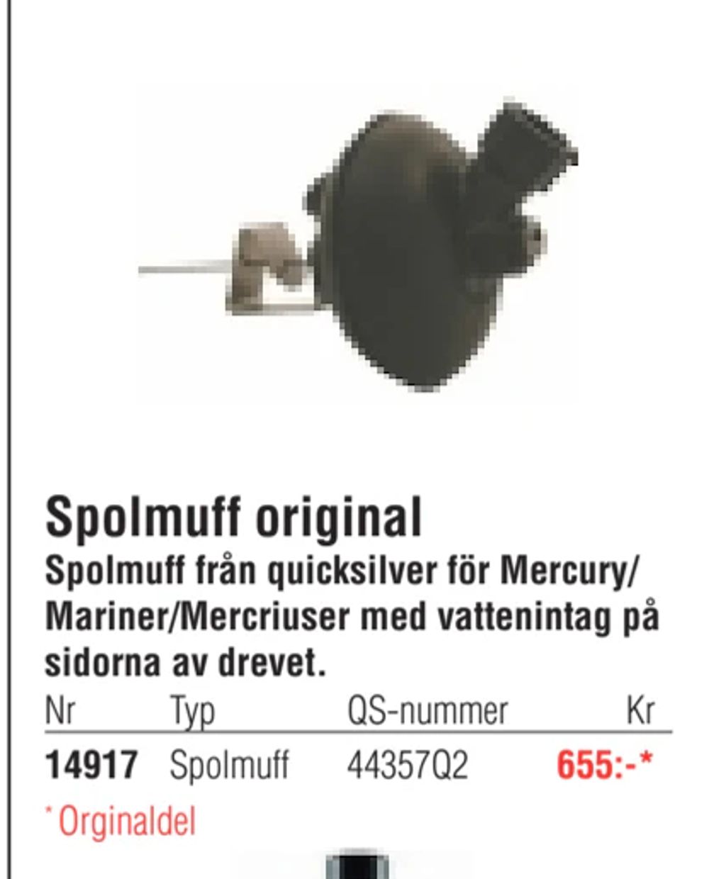 Erbjudanden på Spolmuff original från Erlandsons Brygga för 655 kr