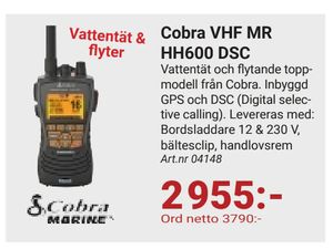 Cobra VHF MR HH600 DSC