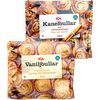 Frysta kanelbullar, vaniljbullar