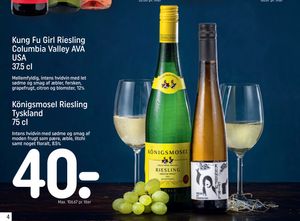 Kung Fu Girl Riesling Columbia Valley AVA USA 37.5 cl