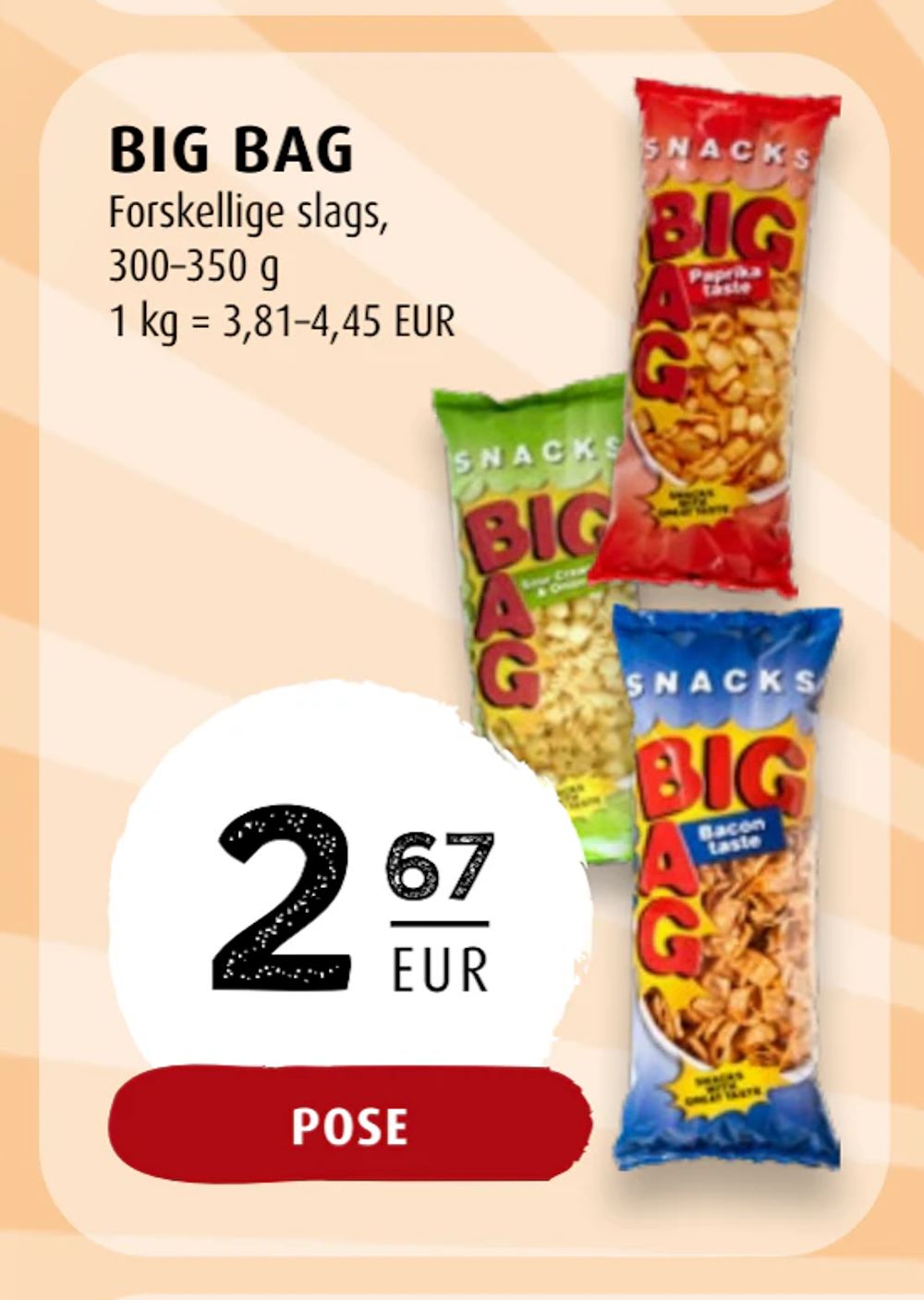 Tilbud på BIG BAG fra Scandinavian Park til 2,67 €