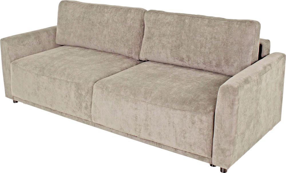 Tilbud på Macy Sovesofa, Beige Fløjl 90 Cm 221 Cm fra My Home Møbler til 5.999 kr.