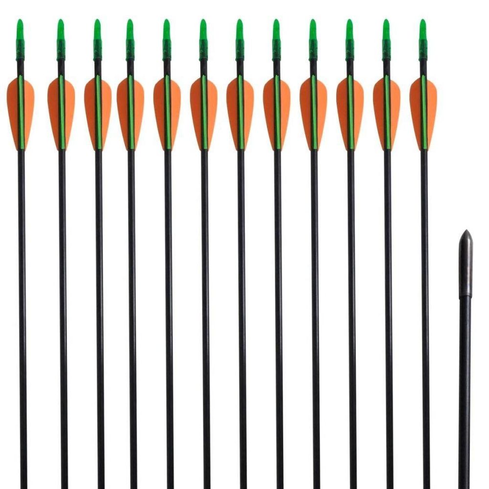 Tilbud på Standard recurve buepile 12 stk. 30" 0,6 cm glasfiber fra Boligcenter.dk til 358 kr.