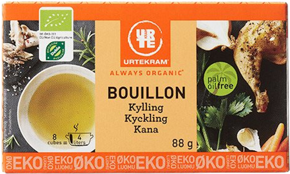 Tilbud på Bouillon kylling Øko (Urtekram) fra Helsam til 16,95 kr.