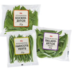 Socker-, salladsärtor, haricots verts (ICA)