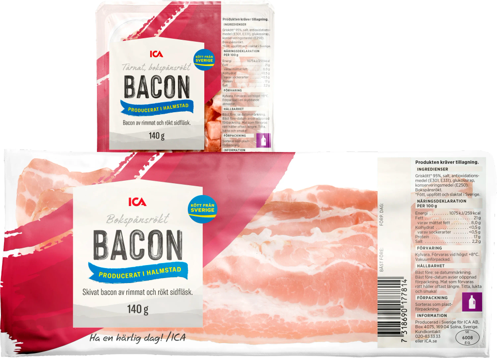 Erbjudanden på Bacon (ICA) från ICA Maxi Stormarknad för 20 kr