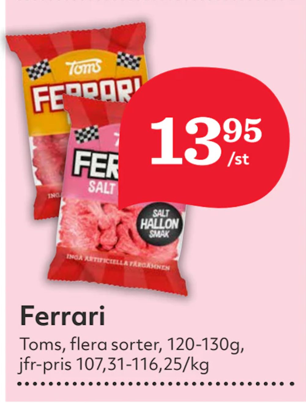 Erbjudanden på Ferrari från Hemköp för 13,95 kr