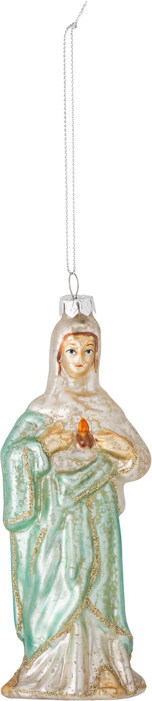 Madonna Ornament 15 cm, Grøn (Bloomingville)