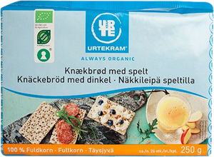 Fuldkornsknækbrød m. spelt Øko (Urtekram)