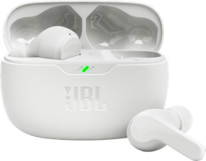 JBL Wave Beam True Wireless in-ear høretelefoner (hvid)