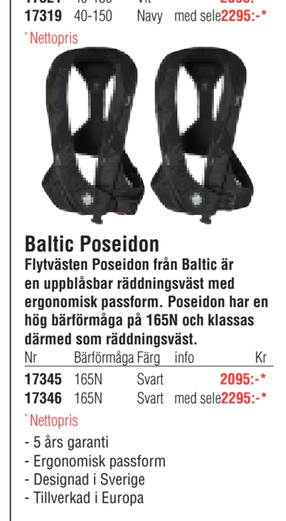 Erbjudanden på Baltic Poseidon från Erlandsons Brygga för 2 095 kr
