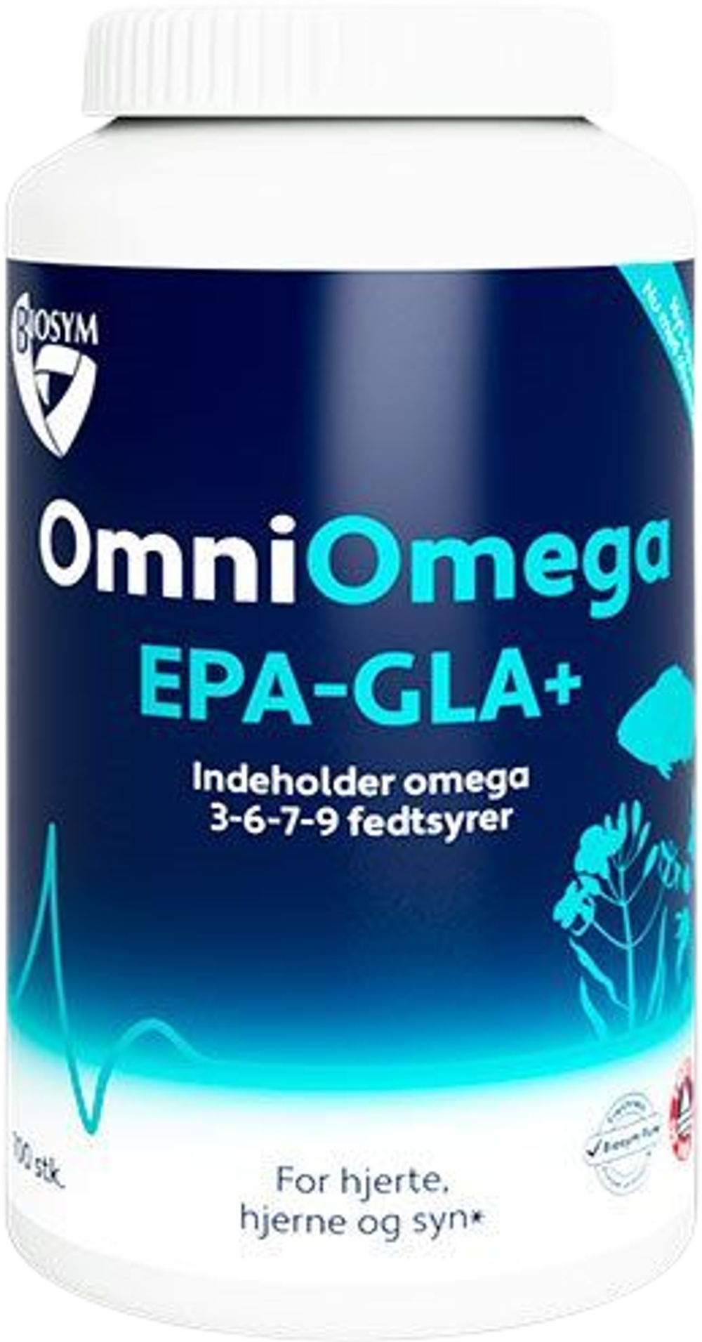 Tilbud på OmniOmega EPA-GLA+ (Biosym) fra Helsam til 199 kr.