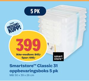 Smartstore™ Classic 31 oppbevaringsboks 5 pk