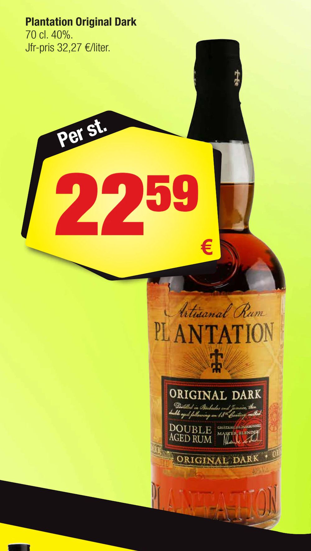 Erbjudanden på Plantation Original Dark från Calle för 22,59 €