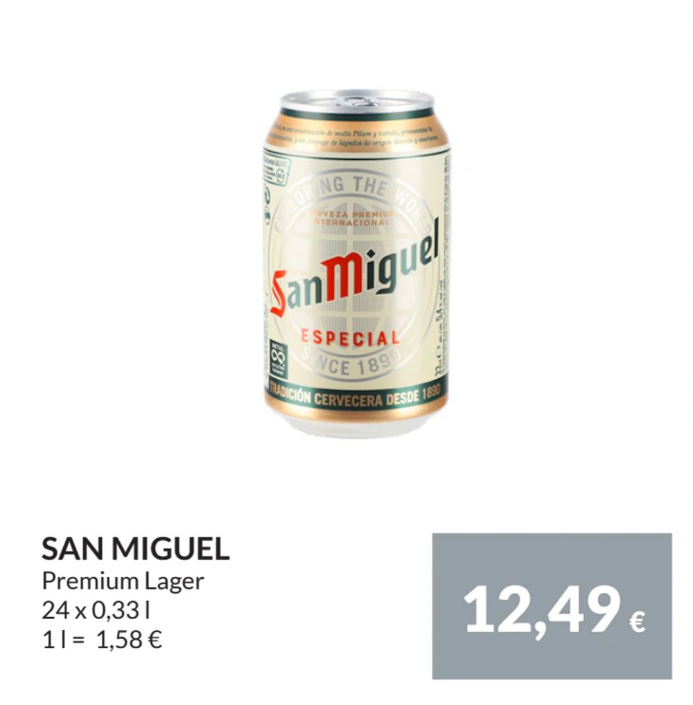 Erbjudanden på SAN MIGUEL från Nielsen Scan-Shop för 12,49 €