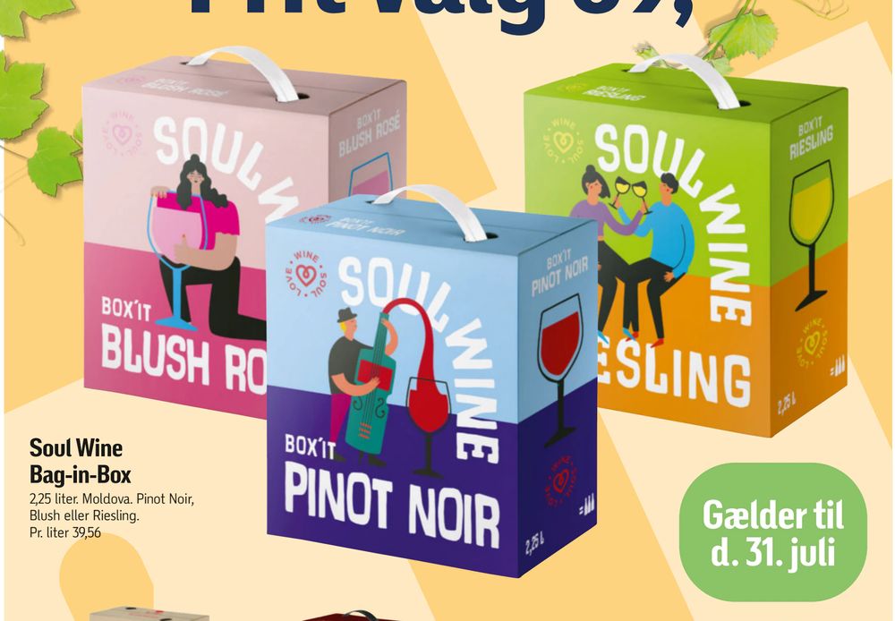 Tilbud på Soul Wine Bag-in-Box fra føtex til 89 kr.