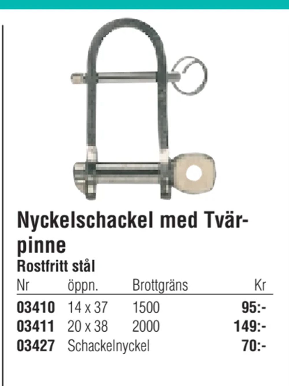 Erbjudanden på Nyckelschackel med Tvärpinne från Erlandsons Brygga för 70 kr
