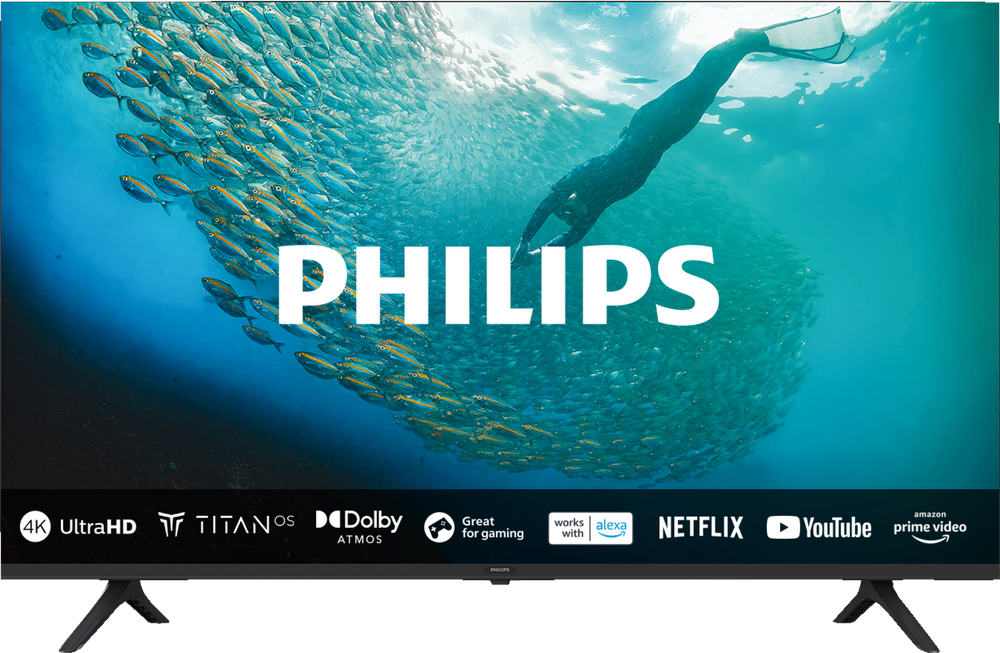 Tilbud på Philips 55" PUS7009 4K LED TV (2024) fra Elgiganten til 3.490 kr.