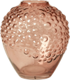 Vase m. Bobler i Lys Rosa (H20cm) (Speedtsberg)